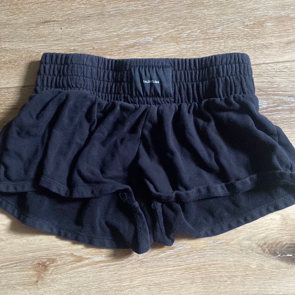 black talentless boxing shorts